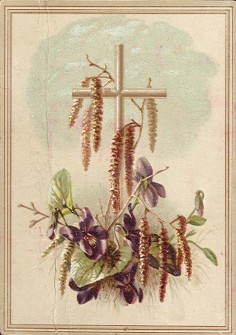Arbuckle - cross and flowers