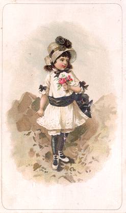 Girl with flower bouquet