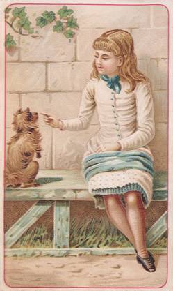Girl and dog