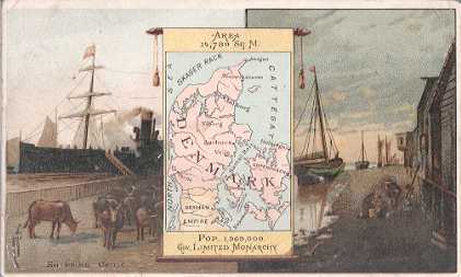Denmark map - Shipping Cattle