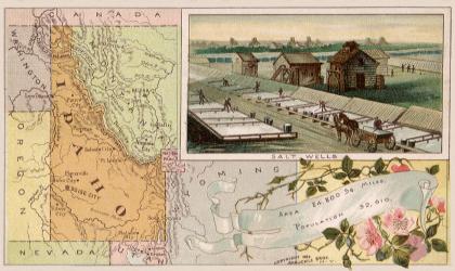 Idaho map - Salt wells