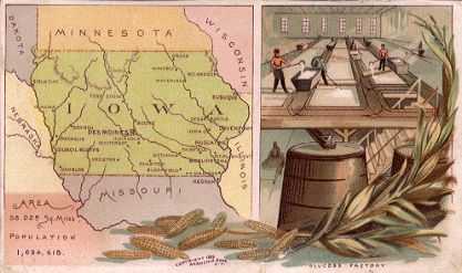 Iowa map - Glucose factory