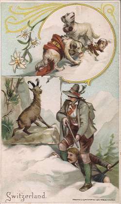 Switzerland - mountain climbing, hunting