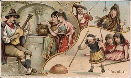 Portugal - mandolin playing, children's games