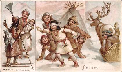 Lapland - hunter, blind man's bluff, reindeer sledding