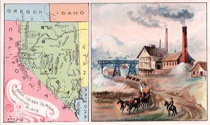 Nevada map - Silver Mining