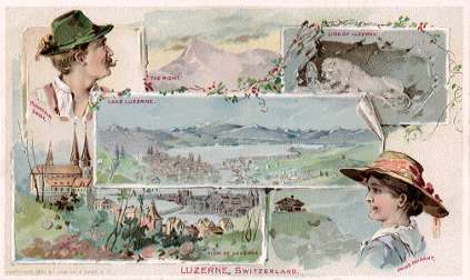 Luzerne, Switzerland - Righi; Lion of Luzerne; Lake Luzerne