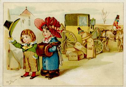 Arbuckle - children w/ stagecoach
