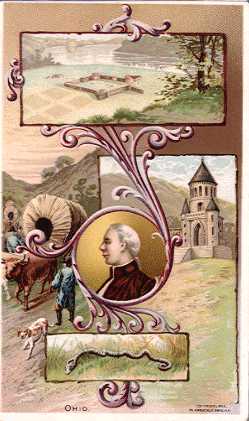 Ohio - First Settlement at Marietta; Anthony Wayne; Garfield Monument, Cleveland; Serpent Mound