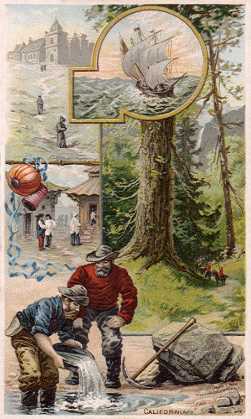 California - Old Mission; Sir Francis Drake; Big Trees; Early Miners