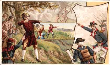 Vermont - Lake Champlain; Green Mountain Boys; General Stark, Battle of Bennington