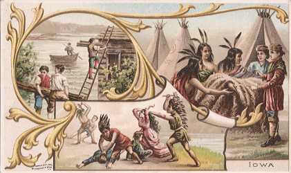 Iowa - First Settlement, Dubuque; Massacre by the Sioux; Trading with the Indians