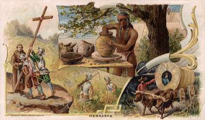 Nebraska - Early Potter; Friar Padilla, Missionary of 16th Century; Settlers