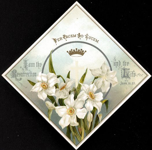 Tuck Easter card - Per Pacem Ad Lucem