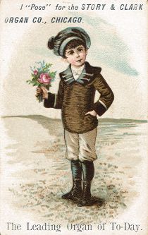 Story & Clark Organ Co., Chicago - trade card