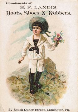 B. F. Landis trade card