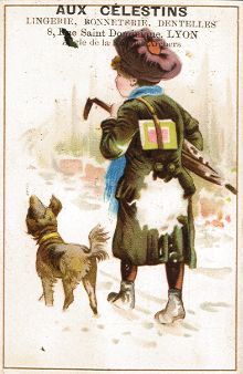 Aux Celestins - trade card