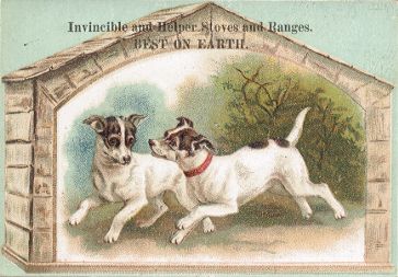 Invincible & Helper Stoves Trade Card - Dogs