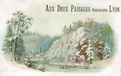 Trade card - Aux Deux Passages