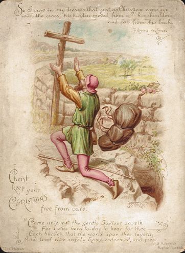 Raphael Tuck Christmas Card - Pilgrims Progress