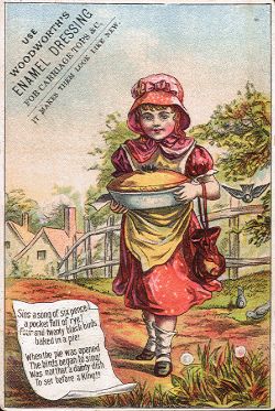 Sing a Song of Sixpence - Woodworth's Enamel Dressing - Cooper & Snider