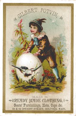 Gilbert Potvin, Holyoke - trade card