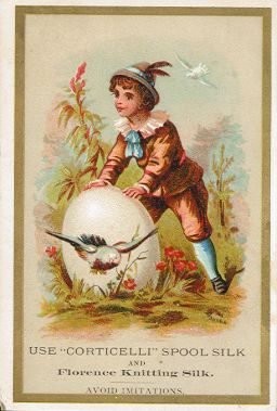 Corticelli Spool Silk trade card