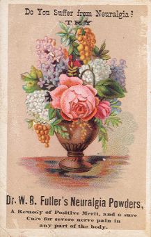 Dr. W. B. Fuller's Neuralgia Powders - trade card