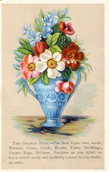 The German Dyes - trade card