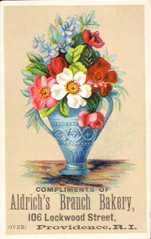 Aldrich's Branch Bakery - trade card