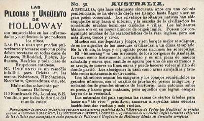 Australia - LAS PILDORAS Y UNG�ENTO DE HOLLOWAY
