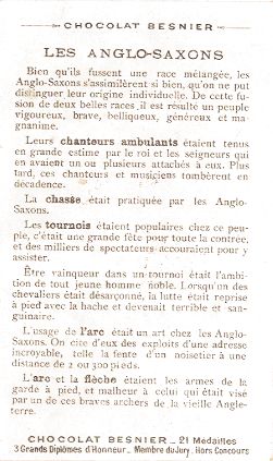 Les Anglo-Saxons - Chocolat Besnier
